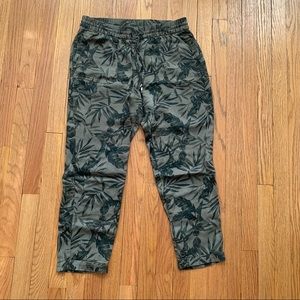 Old Navy tropical camouflage drawstring pants